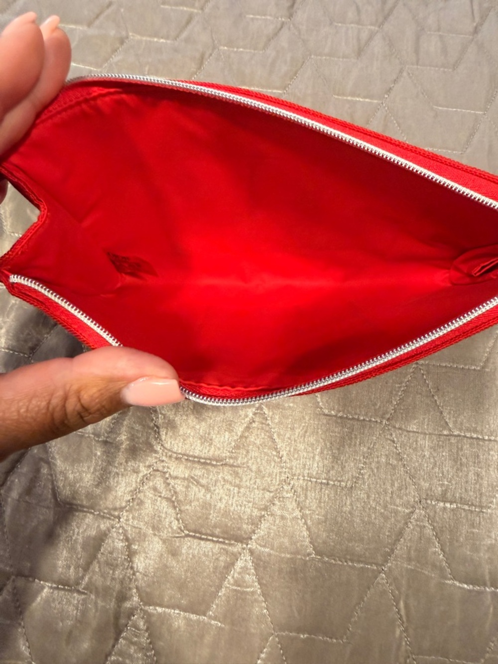 Christian Dior Embossed Zip Pouch - Picture 3 of 6